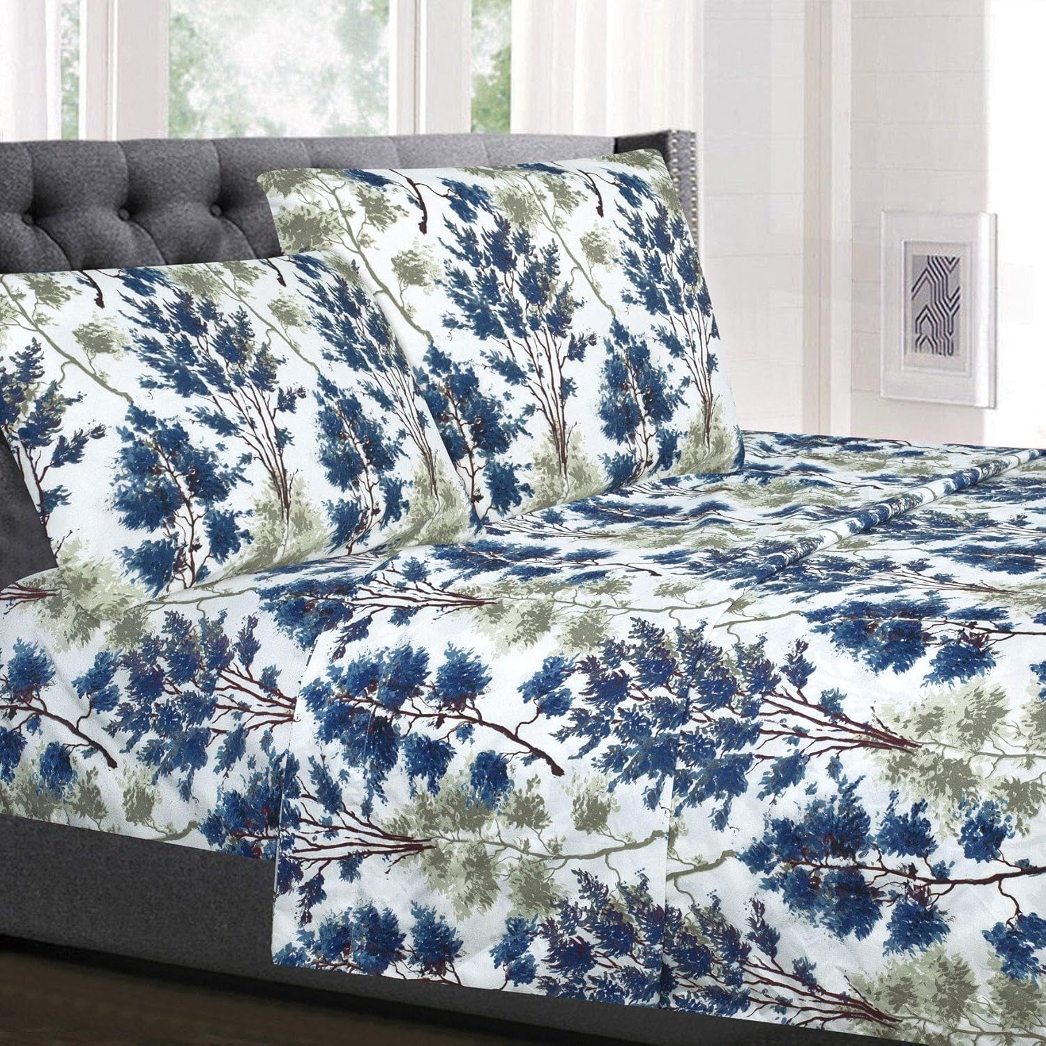 California King Sheet Sets - Breathable Luxury Sheets with Full Elastic & Secure Corner Straps Built in - 1800 Supreme Collection Deep Pocket Bedding Set, Sheet Set, California King, Florence