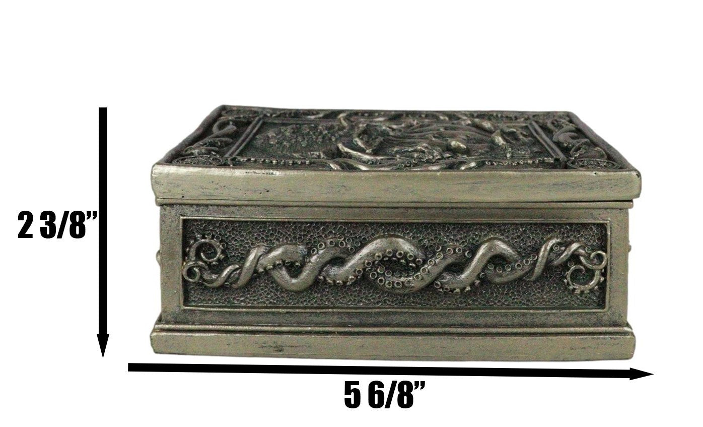 Marine Octopus Kraken Cthulhu Ancient Sacred Symbols Decorative Jewelry Box