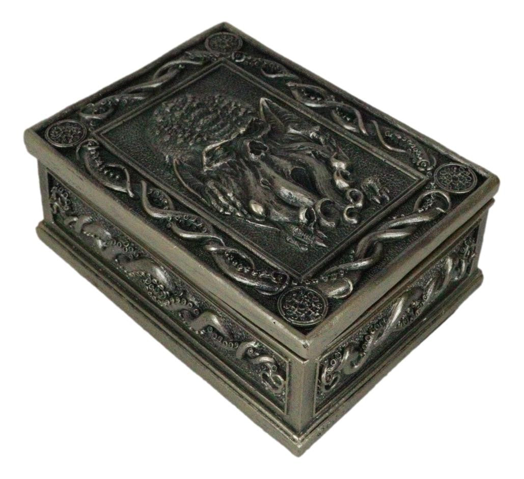 Marine Octopus Kraken Cthulhu Ancient Sacred Symbols Decorative Jewelry Box