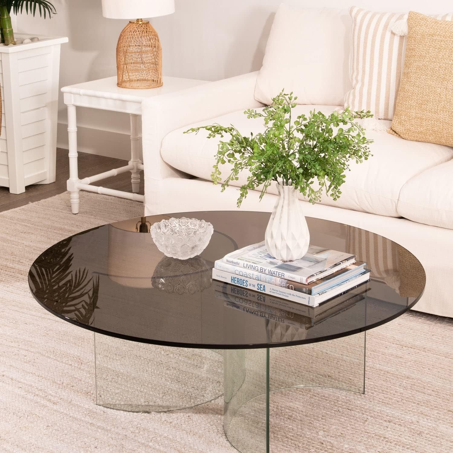 round Bronze Tempered Glass 1/2" Thick Table Top (36")