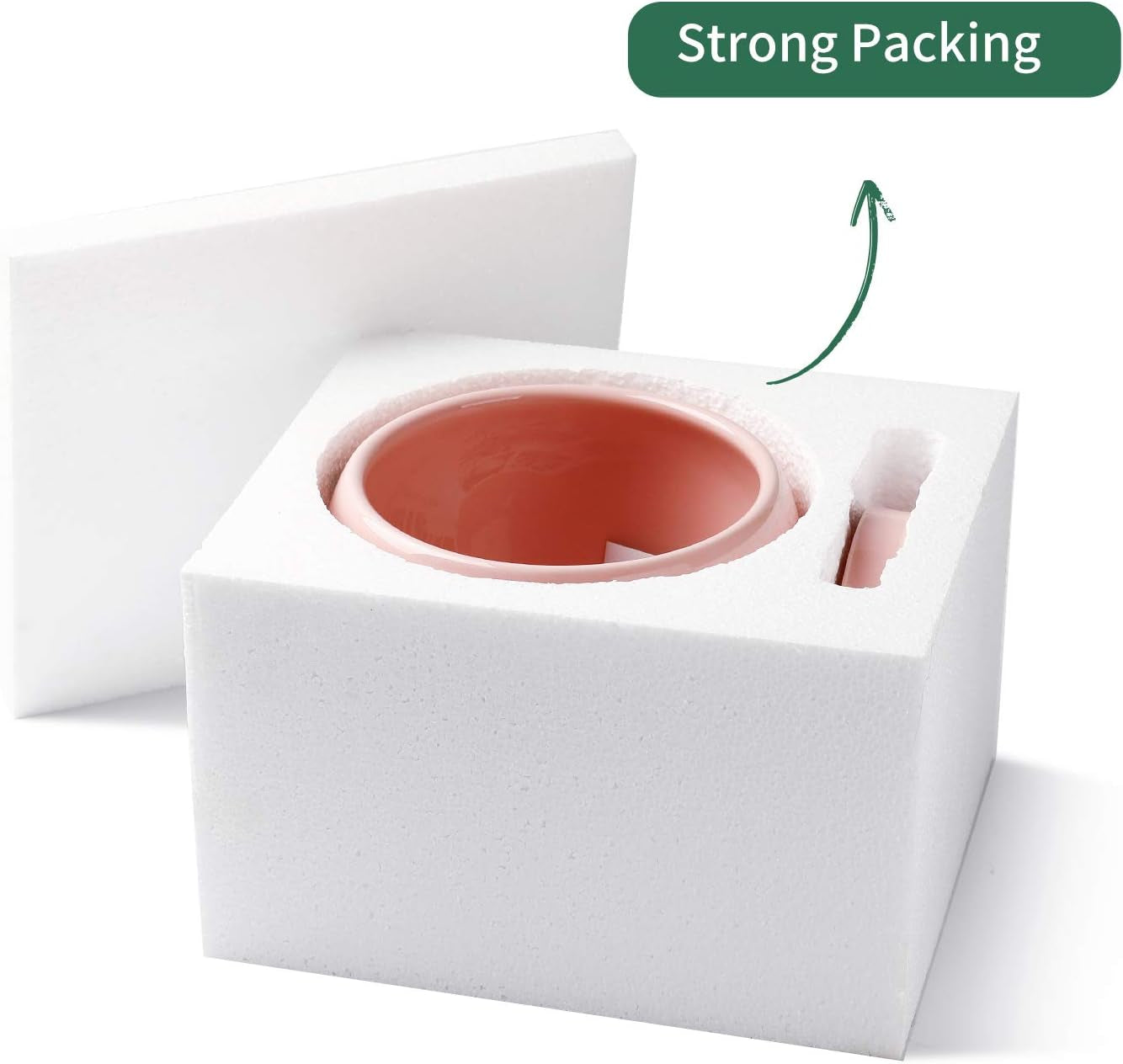 052503 Ceramic Plant Pot Planter - 5.6 Inches Pink Planter for Indoor Plants Flower Succulent with Drainage Hole & Saucer