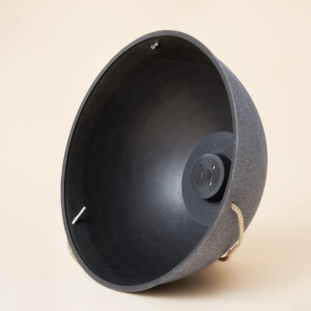 Large Hanging Planters for Outdoor Plants - Hanging Flower Pots Weathered Gray (13.2 Inch, Set of 2)