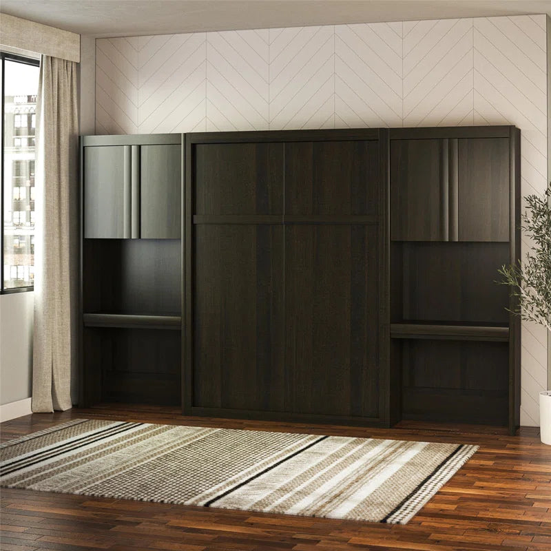 Wexford Murphy Storage Bed with 2 Vanity/Desk Storage Cabinets and Drawers