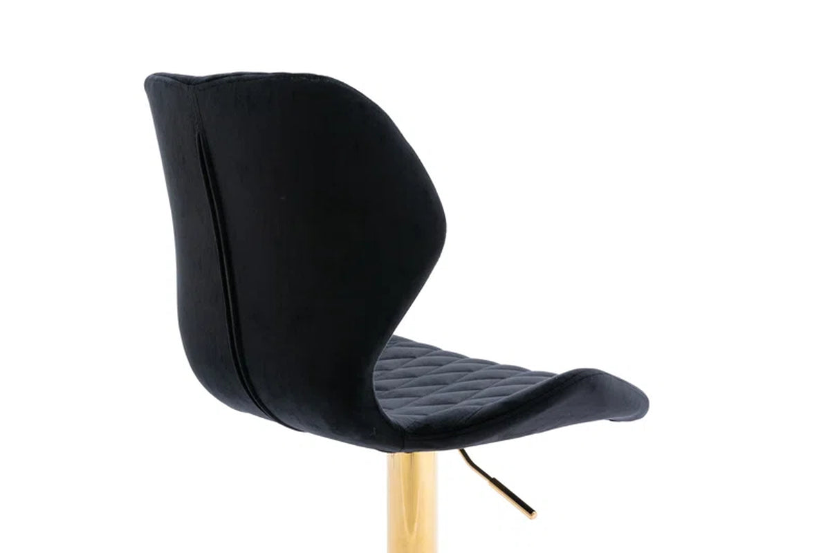 Tierone Upholstered Swivel Adjustable Height Counter Stool with Metal Frame, Modern Velvet Counter Stool