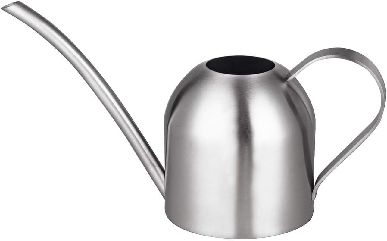 Small Watering Can for Indoor Plants Stainless Steel Bonsai Watering Can Mini Metal (15Oz/450Ml)