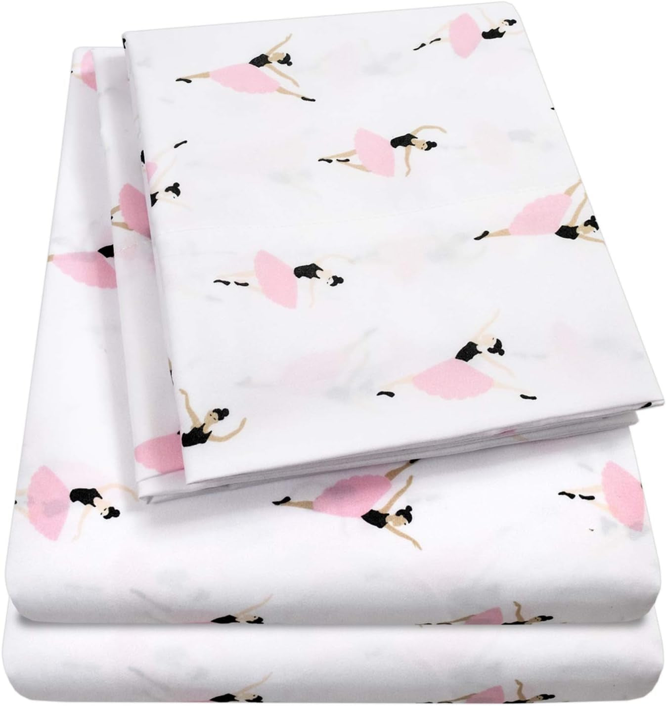1500 Supreme Kids Bed Sheet Collection - Fun Colorful and Comfortable Boys and Girls Toddler Sheet Sets - Deep Pocket Wrinkle Free Soft and Cozy Bedding - Full, Ballerinas