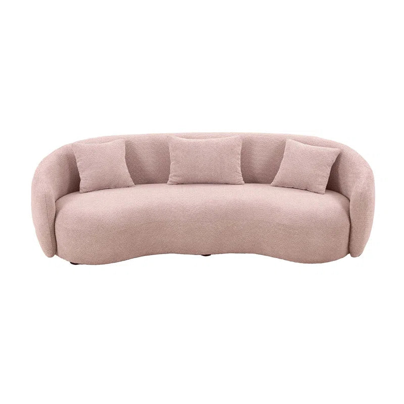 Yazgur 93.6" Curved Modern Upholstered Sofa