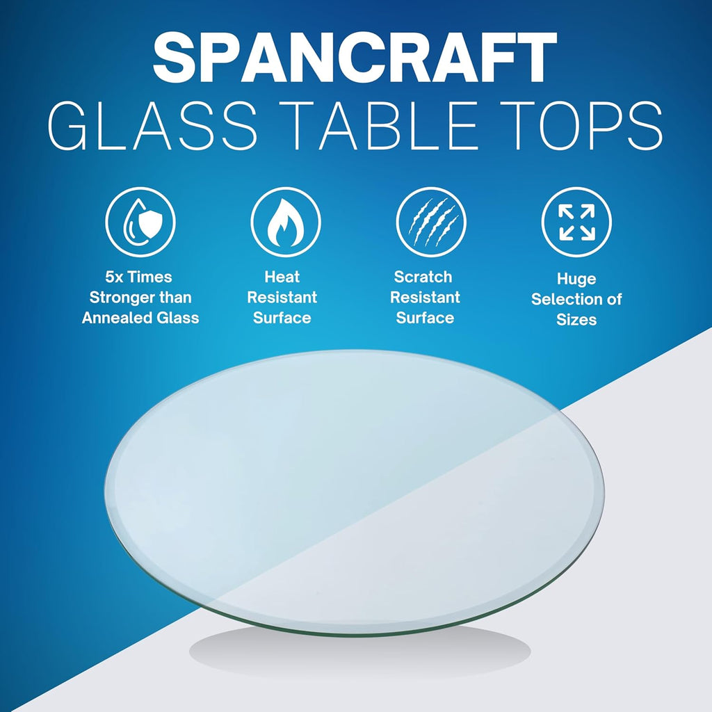 round Bronze Tempered Glass 1/2" Thick Table Top (36")