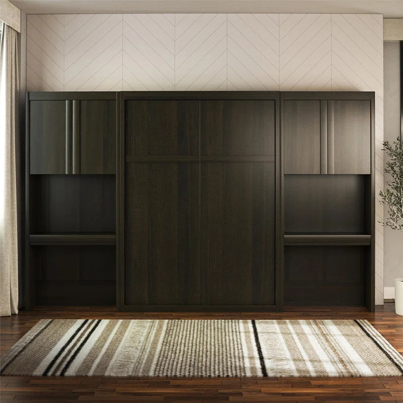 Wexford Murphy Storage Bed with 2 Vanity/Desk Storage Cabinets and Drawers