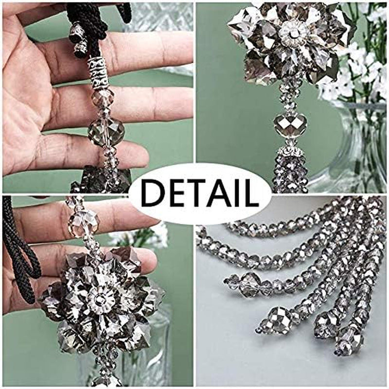 11.8 Inch Crystal Maple Leaf Car Pendant Lucky Hanging Rearview Mirror Ornament Car Interior Decor Accessories