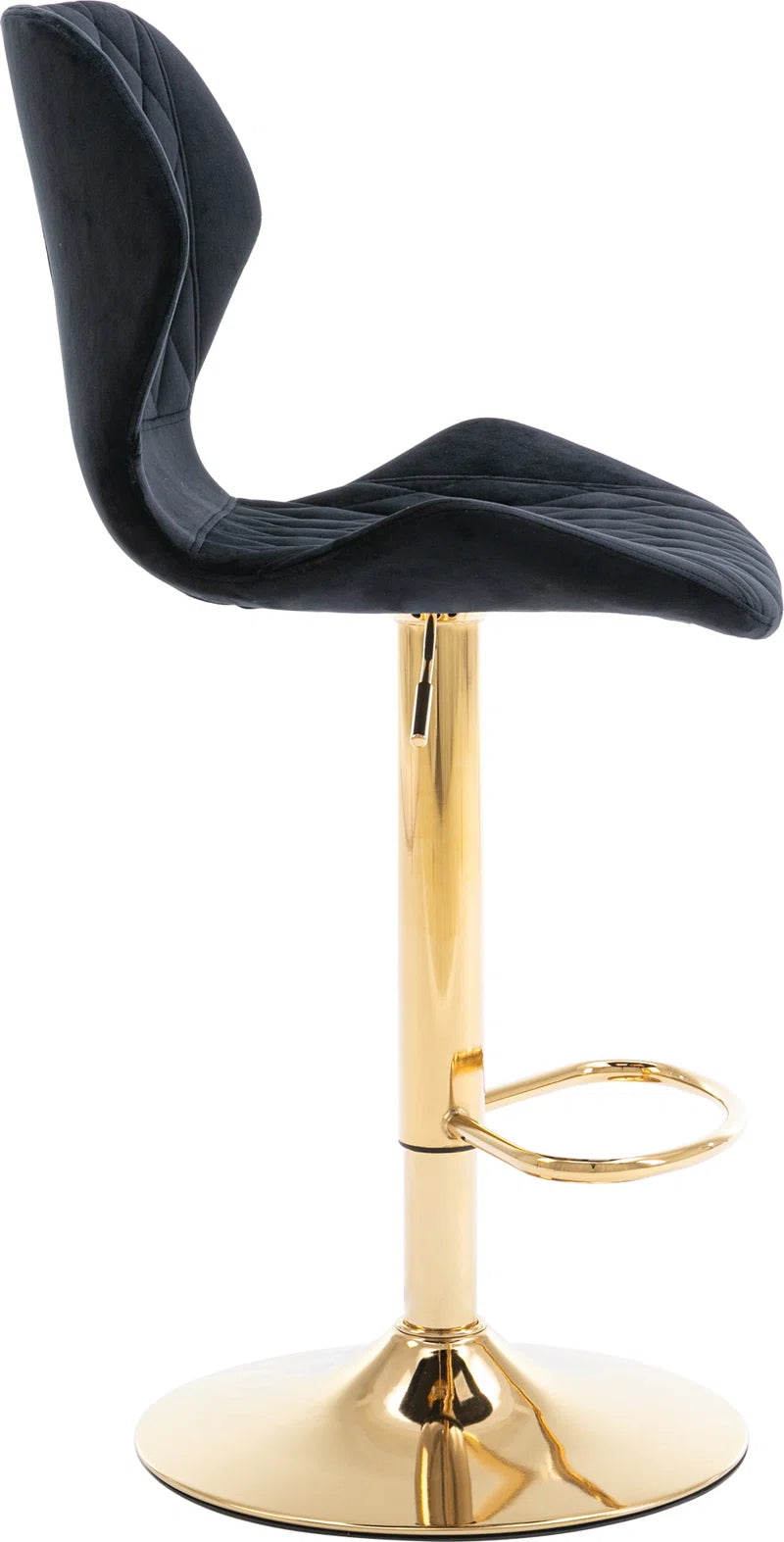 Tierone Upholstered Swivel Adjustable Height Counter Stool with Metal Frame, Modern Velvet Counter Stool