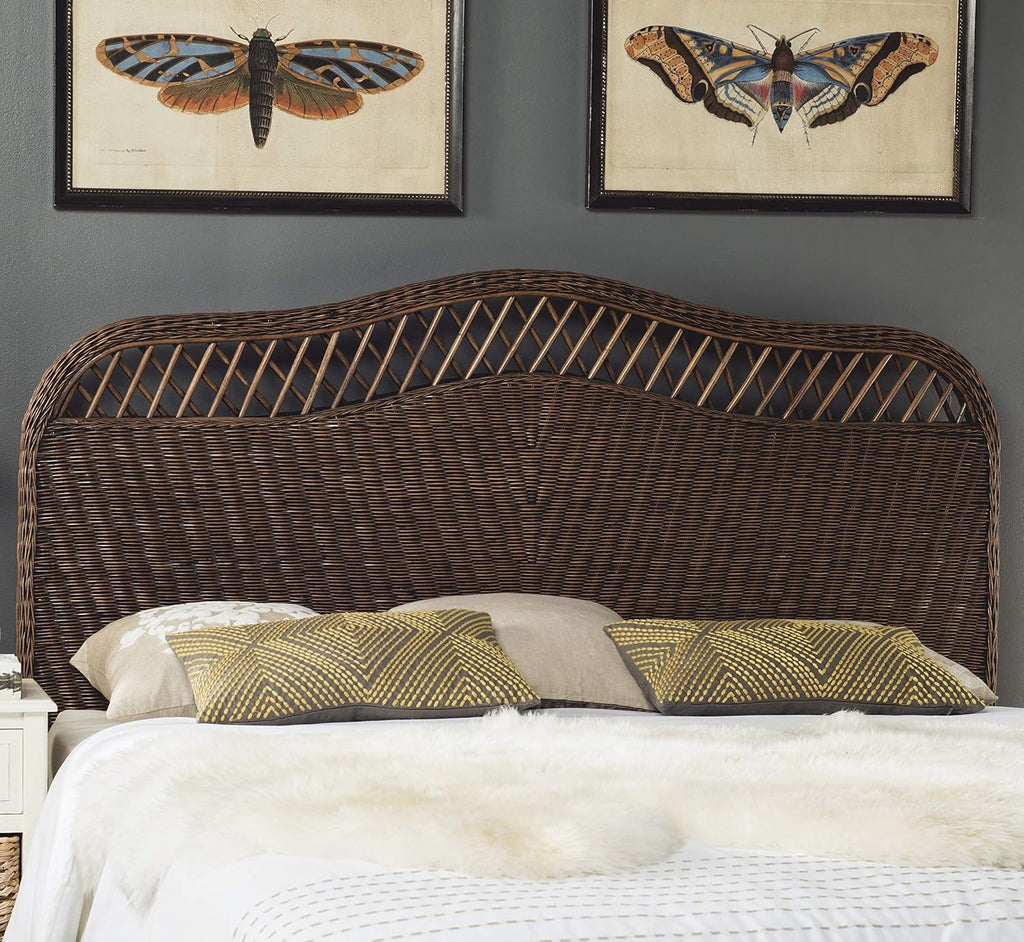 Home Collection Sephina Brown Rattan Headboard (Full)