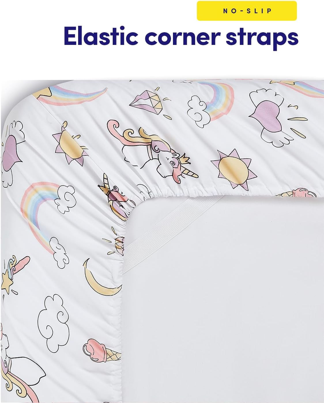 1500 Supreme Kids Bed Sheet Collection - Fun Colorful and Comfortable Boys and Girls Toddler Sheet Sets - Deep Pocket Wrinkle Free Soft and Cozy Bedding - Full, Magical Unicorns