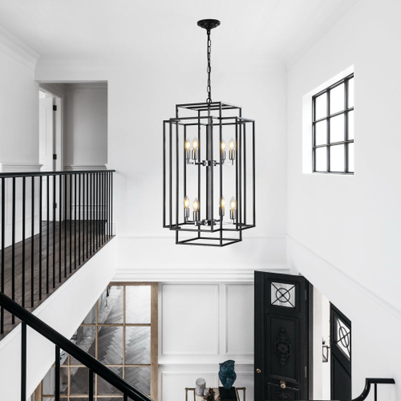 8 Lantern Tiered Chandeliers, Industrial Farmhouse Chandeliers Unavailable Platforms- Temu