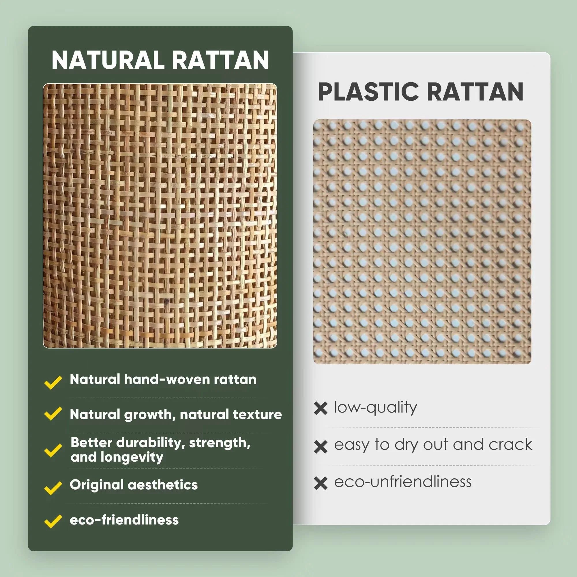 " Rattan 63"" 4-Door Storage Cabinet, Accent Console Table, Dining Room, Living Room, Kitchen, Oak Color"