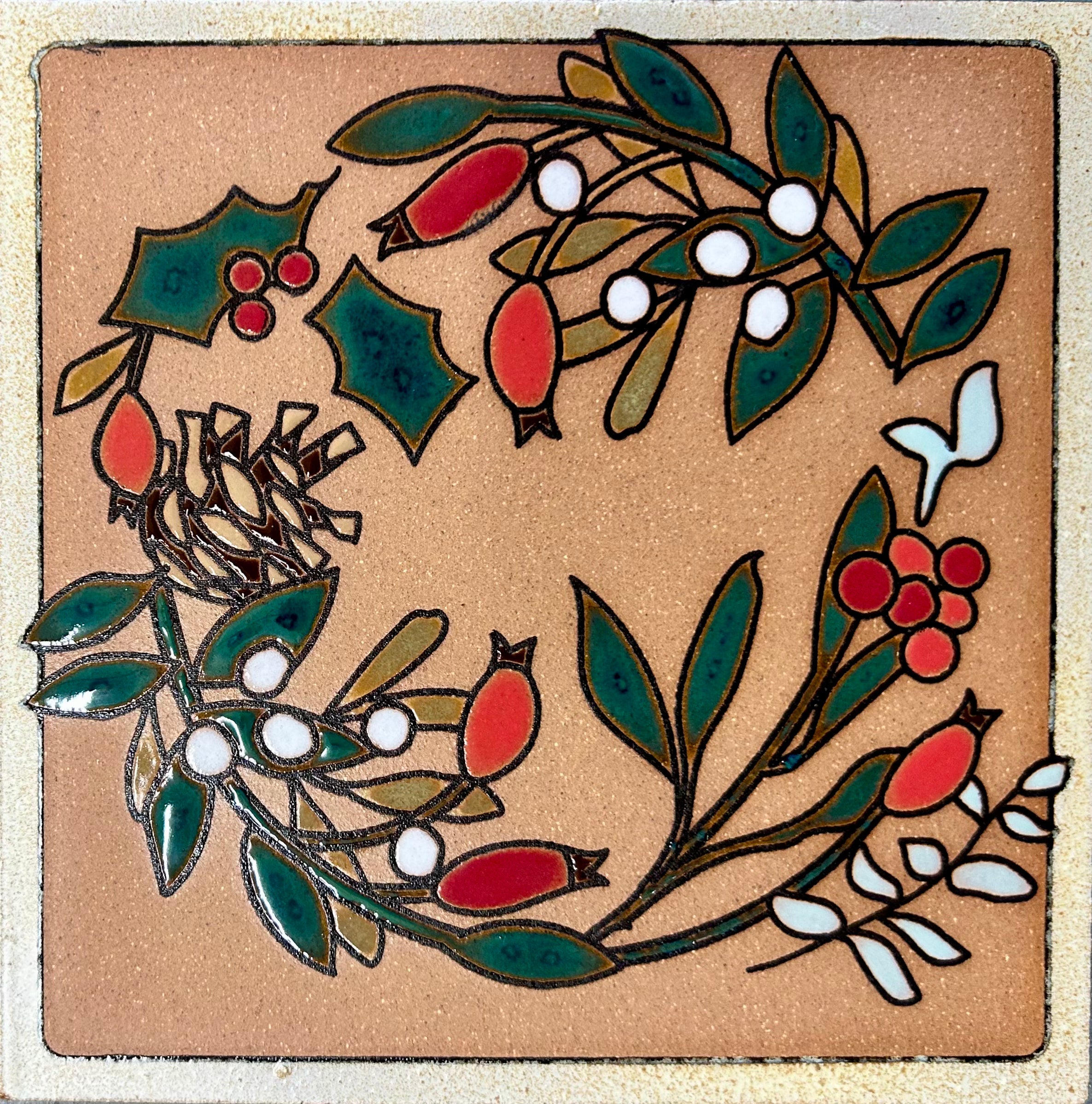 Holiday Wreathe Trivet