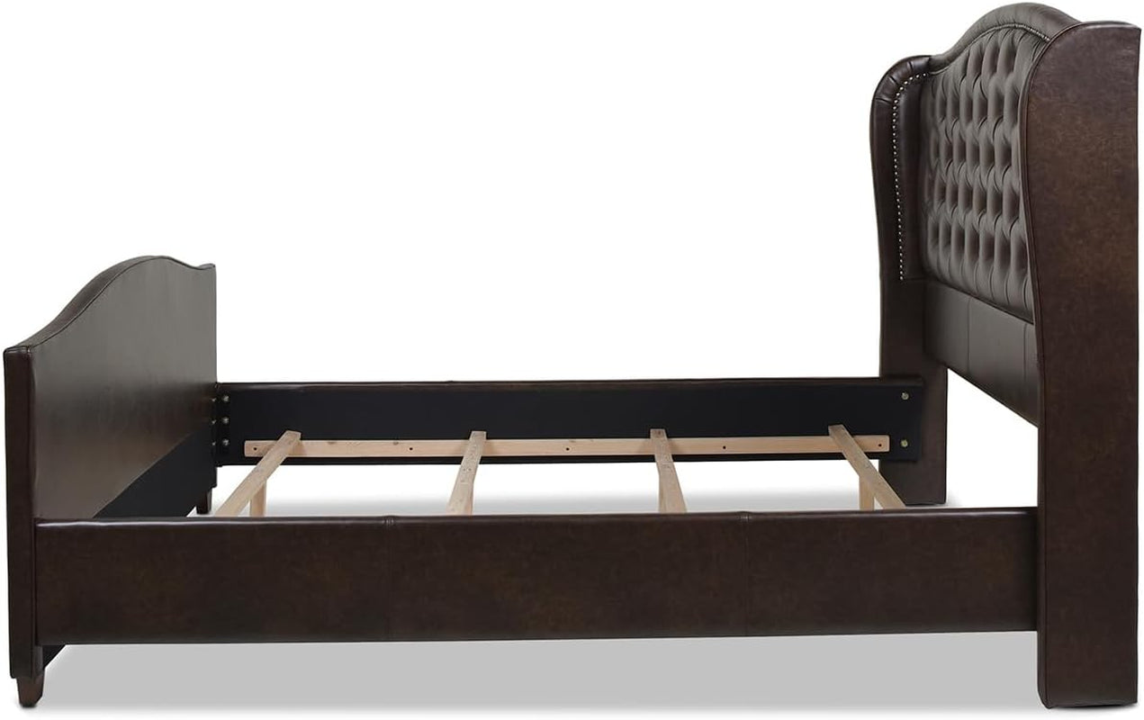 Marcella Upholstered Shelter Headboard Bed Set