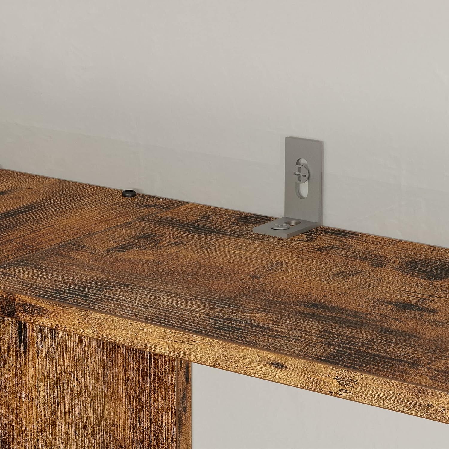 6-Tier Industrial Corner Bookcase with Baffles - Large Etagere Storage Rack for Home Office