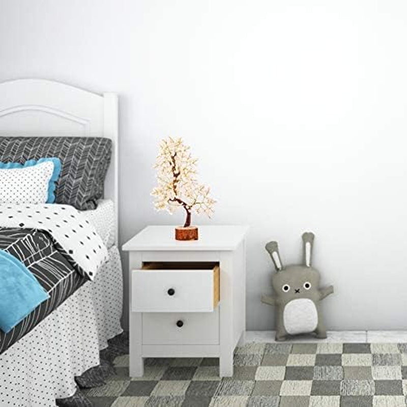 Rose Quartz Crystal Tree of Life for Women Office Decor, Good Luck, Money, Meditation, Positivity, Handmade Healing Crystal Stones Bonsai Tree Spiritual Birthday Gifts for Women