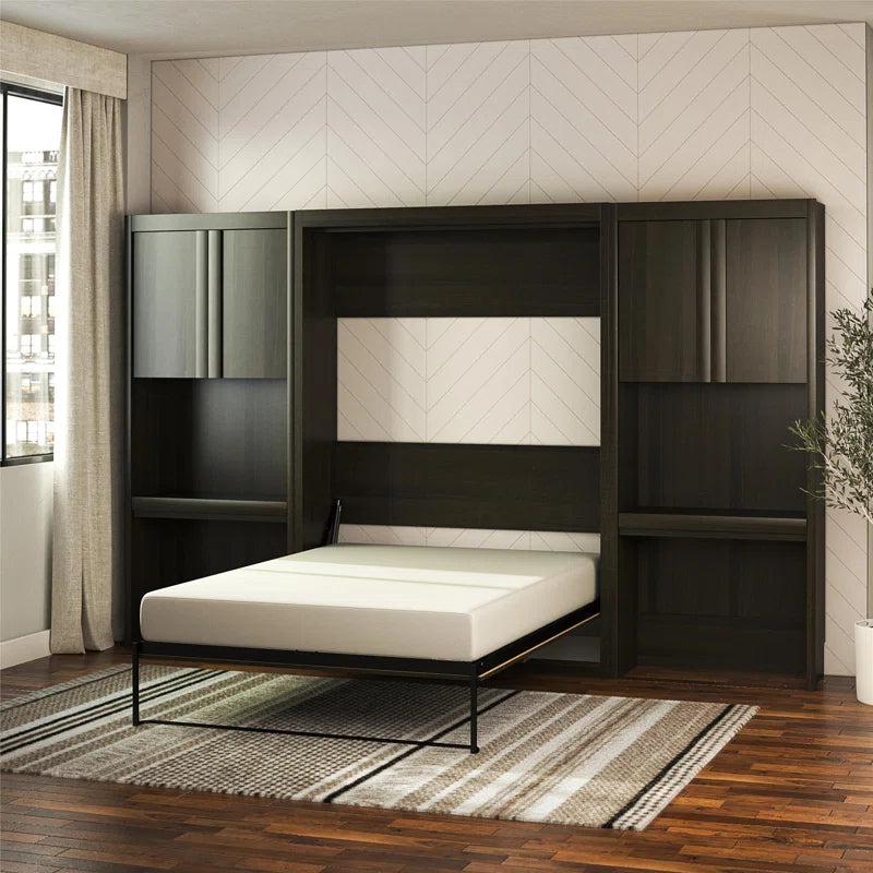 Wexford Murphy Storage Bed with 2 Vanity/Desk Storage Cabinets and Drawers