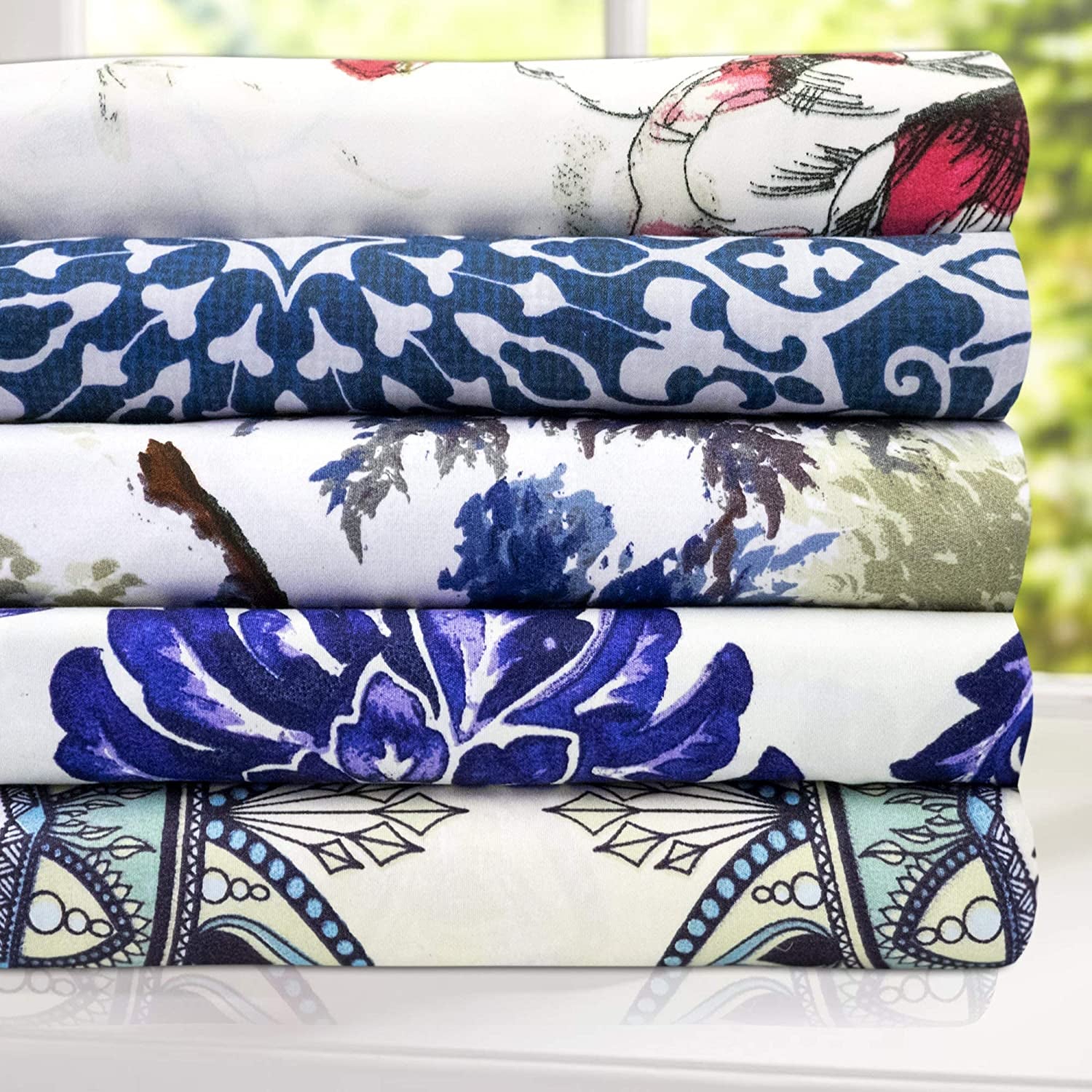 California King Sheet Sets - Breathable Luxury Sheets with Full Elastic & Secure Corner Straps Built in - 1800 Supreme Collection Deep Pocket Bedding Set, Sheet Set, California King, Florence