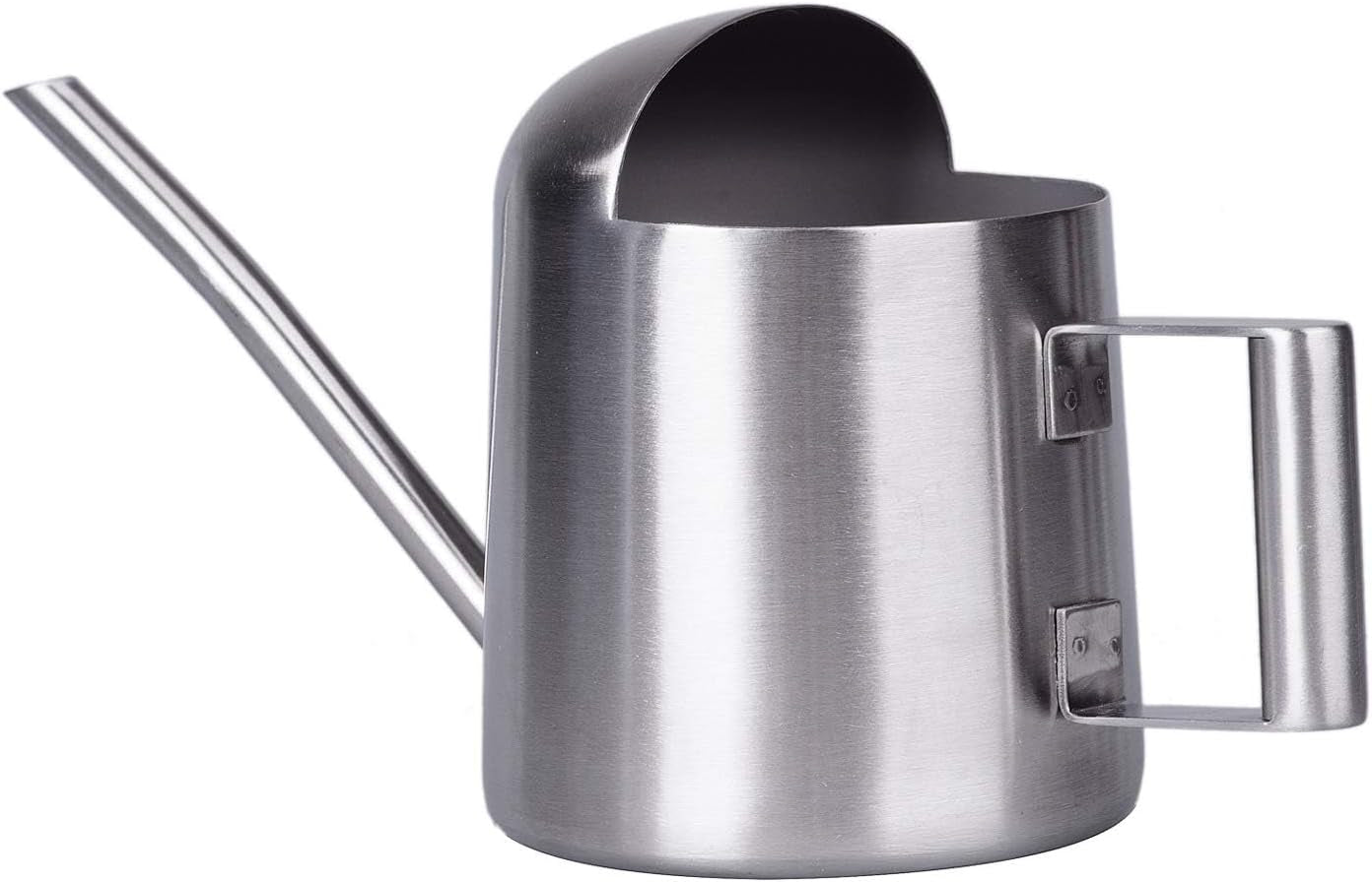 Tiny Watering Can for Indoor Plants Bonsai Tree Stainless Steel Small Watering Can Succulents, 11Oz/300Ml