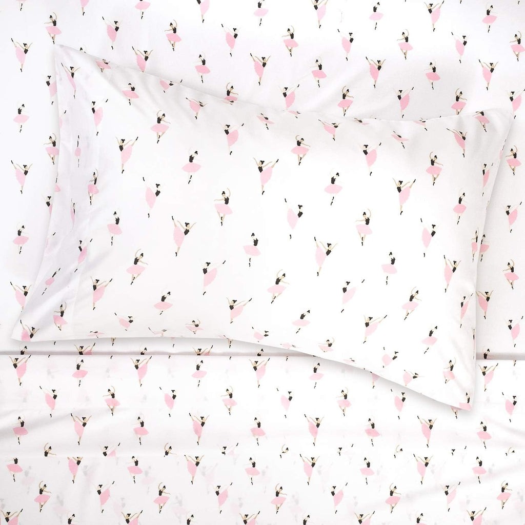 1500 Supreme Kids Bed Sheet Collection - Fun Colorful and Comfortable Boys and Girls Toddler Sheet Sets - Deep Pocket Wrinkle Free Soft and Cozy Bedding - Full, Ballerinas