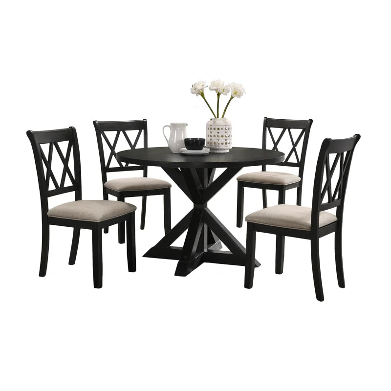 Ebbert 4 - Person Dining Set,Round Table Top,Dining Table Set,Dining Room Set