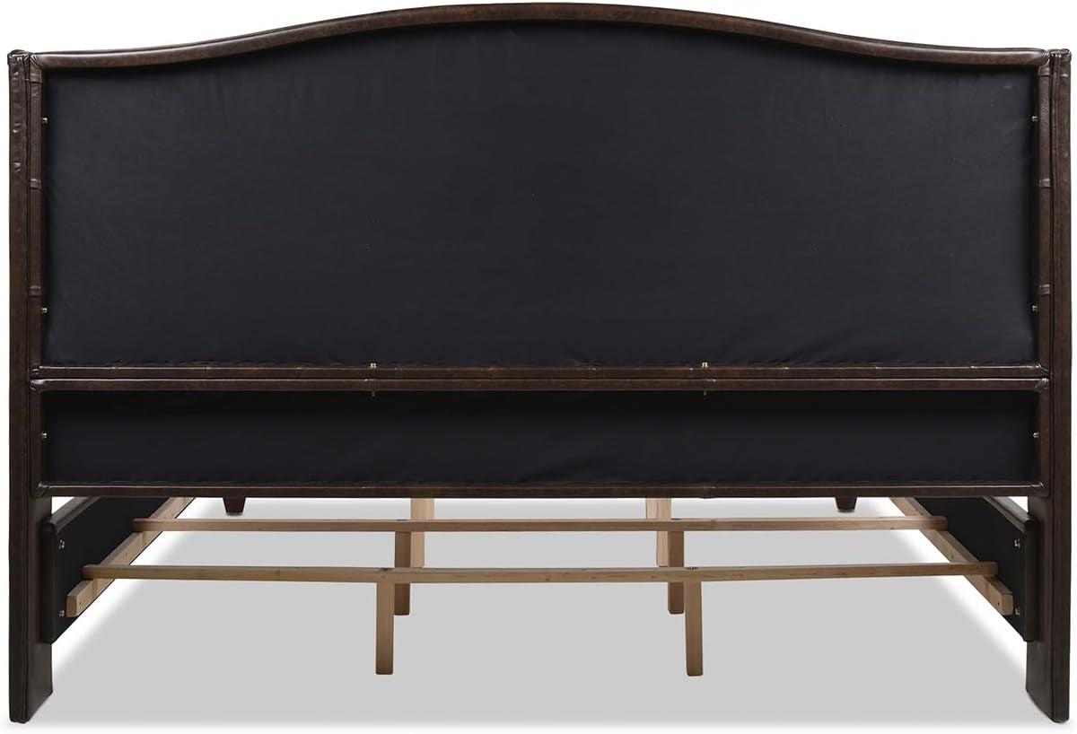 Marcella Upholstered Shelter Headboard Bed Set