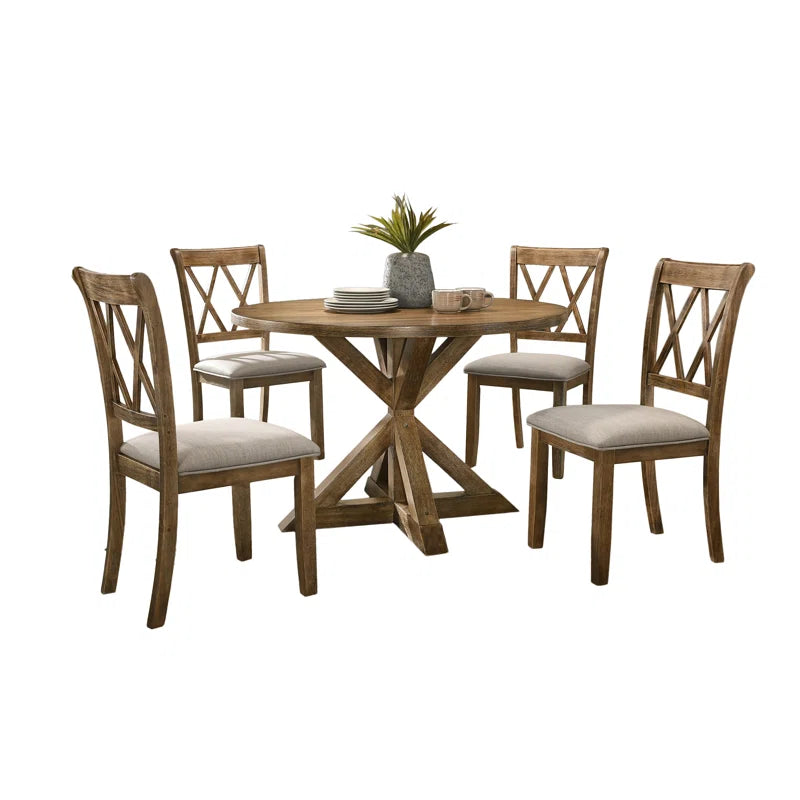 Ebbert 4 - Person Dining Set,Round Table Top,Dining Table Set,Dining Room Set